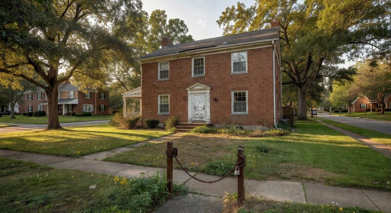 Vacant colonial in Charlotte NC