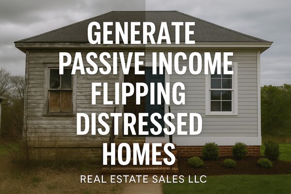 generate passive income flipping distressed homes